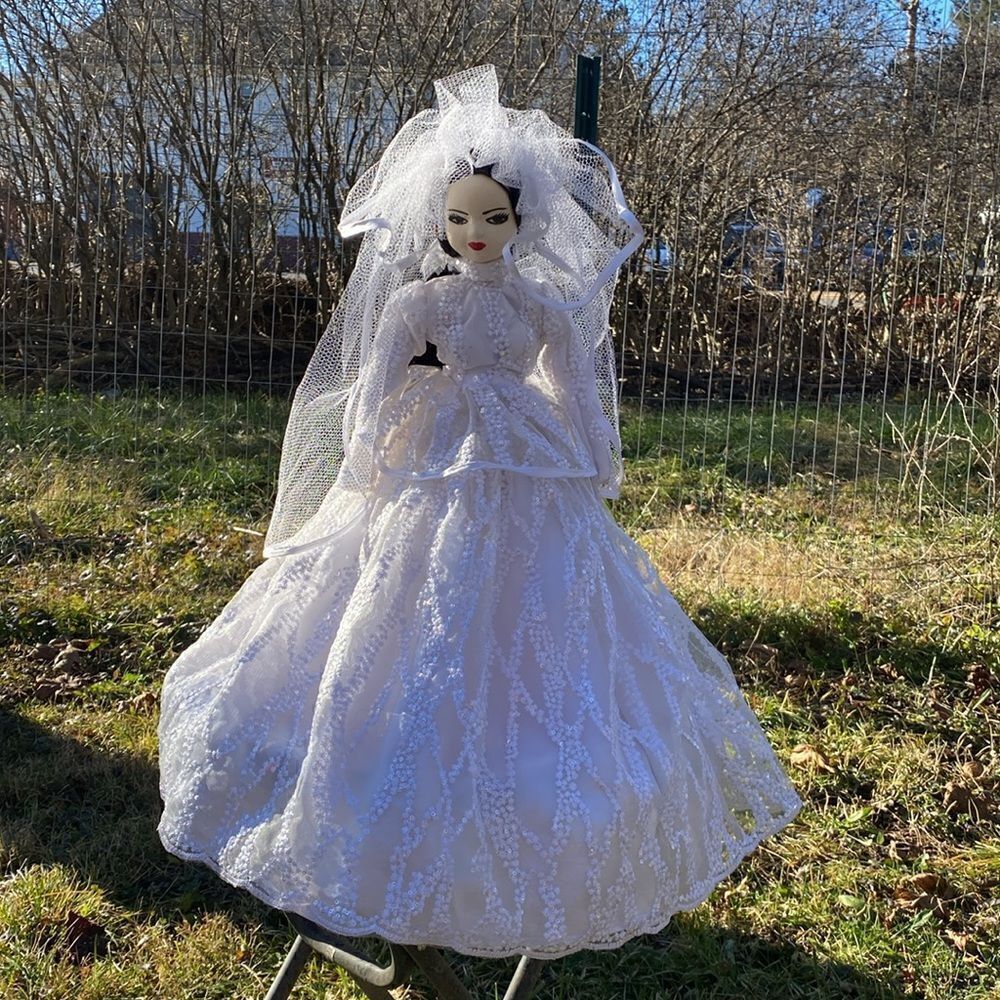 Handmade bride decorative doll